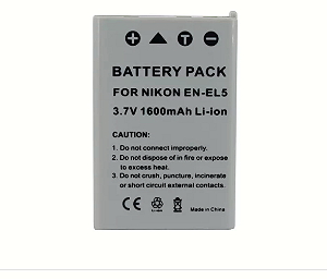 Bateria En-el5 Recarregável Para Nikon Coolpix 1300mAh  3.7V