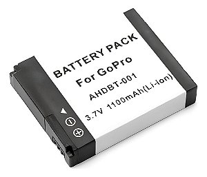 Bateria Ahdbt-001 Para GoPro 1100mah  3.7V Recarregável Hero