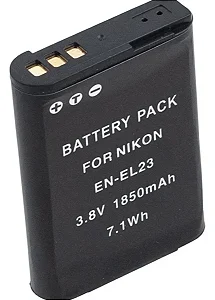 Bateria EN-EL23 3.8V 1850mAh p/ Nikon Coolpix P600-P900 | Ponto Tech
