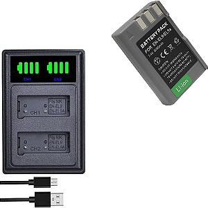 Kit Carregador + Bateria En-el9 Para Nikon D3000, D5000, D60
