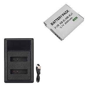 Kit Carregador + Bateria NB-6L Para Canon SD3500IS, SD4000IS
