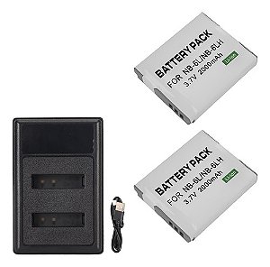 Kit 2 Baterias NB-6L Para Canon SX710HS, SX700 HS, SD1200 IS