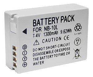 Bateria NB-10L 1300mAh 7.4V P/ Canon PowerShot G1 X G3 X G15