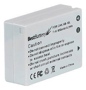 Bateria NB-10L 850mAh 7.4V P/ Canon PowerShot SX40HS, SX50HS