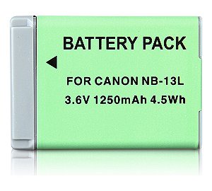 Bateria NB-13L 1250mAh 3.6V P/ Canon PowerShot G7 X Mark III