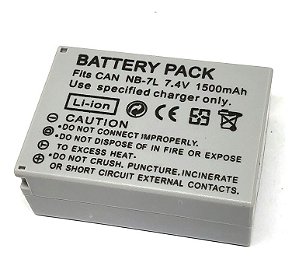 Bateria NB-7L 1500mAh 7.4V Para Canon PowerShot G10, G11 G12