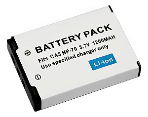 Bateria NP-70 1200mAh 3.7V P/ Casio Exilim EX-Z6 EX-Z7 EX-Z8