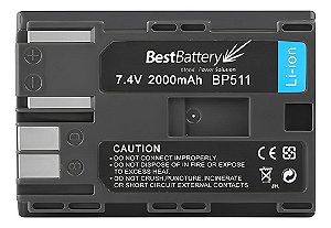Bateria Bp-511 2000mAh 7.4V Para Canon Eos Digital Rebel T1i