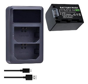 Kit 1x1 Bateria NP-FH70 Para Sony DCR-DVD306E DVD310 DVD408E
