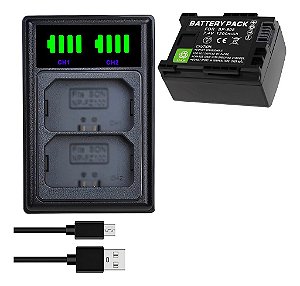 Kit 1 Bateria BP-808 P/ Canon Legria HF-M306 XA10 XA11 XA15