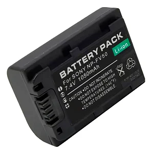Bateria NP-FV50 7.4V 1050mAh p/ Filmadora Sony Handycam | Ponto Tech