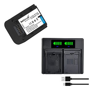 Carregador + Bateria Np-fv50 Para Sony Dvd305 Dvd105 Dcr-dvd610 Dvd650 Dvd810
