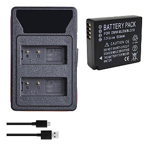 Kit 1x1 Dmw-ble9e/dmw-blg10 Para Panasonic Lumix Dmc-gf5 Dmc-gf3