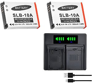 Kit 1x2 Slb-10a Para Samsung Es55 Hmx-u10rp Ex2 Ex2f Hmx-u10