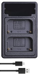 Carregador Duplo Np-FM50 Para Sony