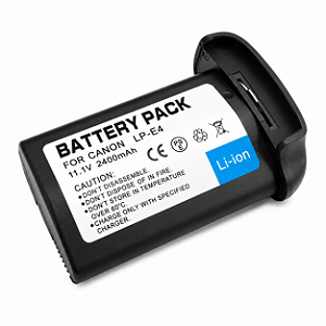 Bateria LP-E4 Compatível Canon 1D Mark III Mark IV 1Ds III Alta Autonomia 2400mAh