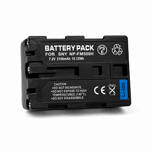 Bateria NP-FM500H 2100mAh Compatível Sony Alpha DSLR