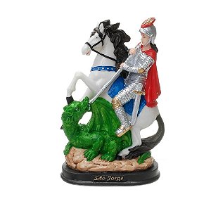 Imagem de São Jorge em resina - 21cm