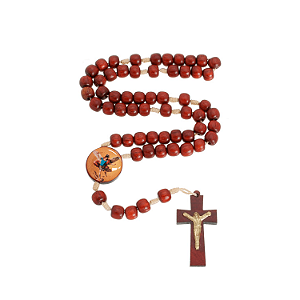 TERÇO DO ANJO DA GUARDA COM CAIXINHA PERSONALIZADA - ROSA