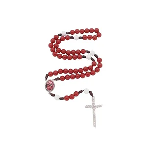 Terço Das Mãos Ensanguentadas - Vermelho