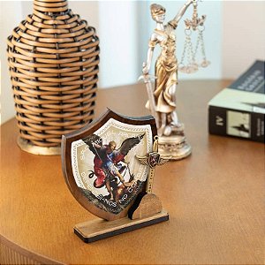 Oratório de São Miguel Arcanjo em MDF - Ninguém Como Deus