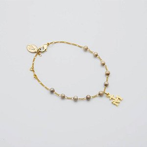 Pulseira Mariana Perolada 4mm Dourada – Nossa Senhora das Graças