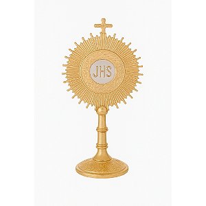 Ostensório Dourado Metalizado – Fé, Beleza e Devoção em Cada Detalhe