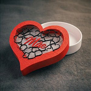 PORTA TERÇO CORAÇÃO "MÃE" – EDIÇÃO ESPECIAL DIA DAS MÃES