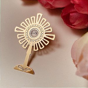 Broche Ostensório dourado - Perfeito Para Ministros
