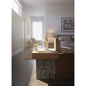 Nossa Senhora Rezando - Branca 13cm - Estátua Religiosa Para Altar e Mesa