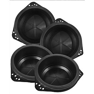 4 Aro Adaptador Closed Box Para Alto Falante Par 6 Polegadas