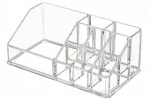 Organizador de Acrílico Ricca c/ 9 Divisórias 3330 - 6,5X17X9cm Organizador de Acrílico Ricca c/ 9 Divisórias 3330 - 6,5X17X9cm