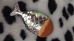 Pincel para Contorno Modelo Peixe - Cabo Prata Pincel para Contorno Modelo Peixe - Cabo Prata