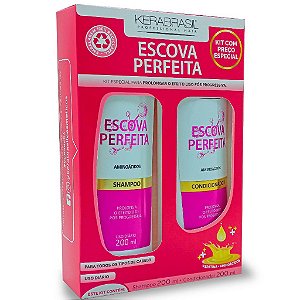 Shampoo + Condicionador Escova Perfeita Kerabrasil Gold 200ML
