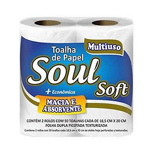Papel Toalha Soul Soft 2 Rolos