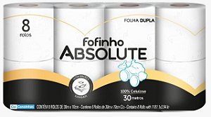 Papel Higiênico Fofinho Absolut Folha Dupla Pct 8 Rolos