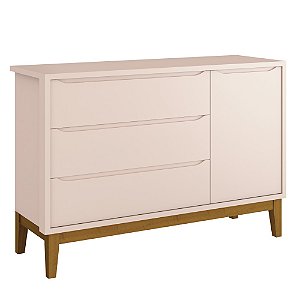 Comoda Com Sapateira Classic Rosa Fosco Reller