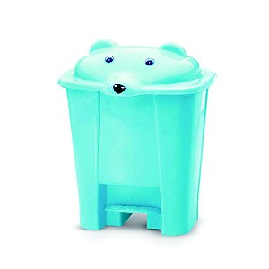 Lixeira Urso Com Pedal Cajovil 717 Azul Pop