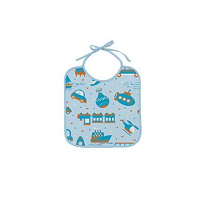 Babador Felpudo Estampado 03 Uni Bercinho Incomfral 0300030201 Azul