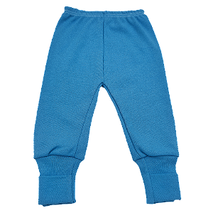 Mijão Liso Azul Bebê com Pézinho AT Baby