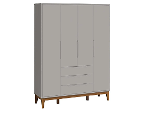 Guarda-Roupa Elfe Classic com 4 Portas e 3 Gavetas
