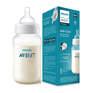 Mamadeira Philips Avent Anticólica 330ml – Fluxo Rápido