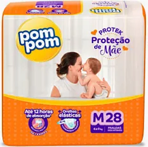 FRALDA DESCARTAVEL POMPOM M