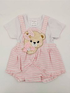 macacão curto menina