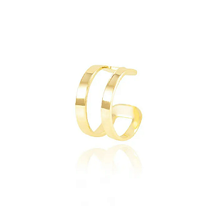 Piercing Fake duas voltas - Banho de Ouro 18k