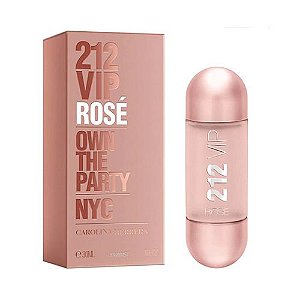 PERFUME PARA CABELO 212 VIP ROSÉ HAIR MIST CAROLINA HERRERA FEMININO 30 ML