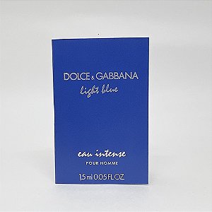 AMOSTRA DOLCE & GABBANA LIGHT BLUE POUR HOMME EAU INTENSE MASCULINO 1,2 ML