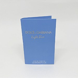 AMOSTRA DOLCE & GABBANA LIGHT BLUE EDT FEMININO 1,2 ML