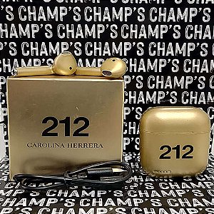 FONE BLUETOOTH EXCLUSIVO CAROLINA HERRERA 212 GOLD - LIMITED EDITION