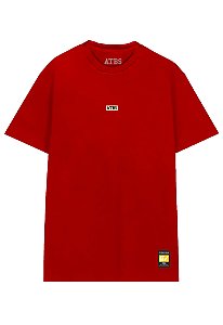 CAMISA STREETWEAR ATBS® RED BASIC LOGO BORDADA